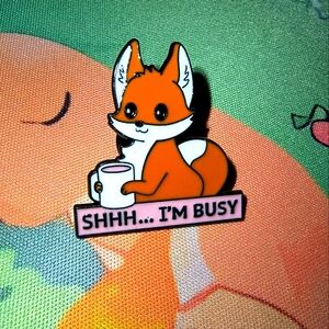 Cute Fox Enamel Pin